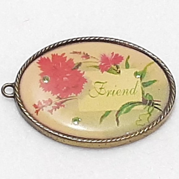 Beautiful “Friendship Warms the Heart” Pendant  J19‎ - Picture 2 of 2